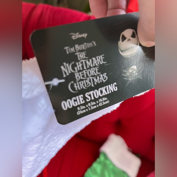 Disney NBC Oogie Boogie Christmas Holiday Stocking NWT - Picture 3 of 3